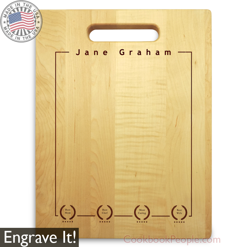 Custom Cutting Board In Recognition Style Personalized Engraved Chopping Board With Engraved Name