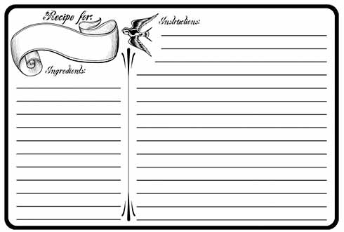 recipe card cookbook elita aisushi co